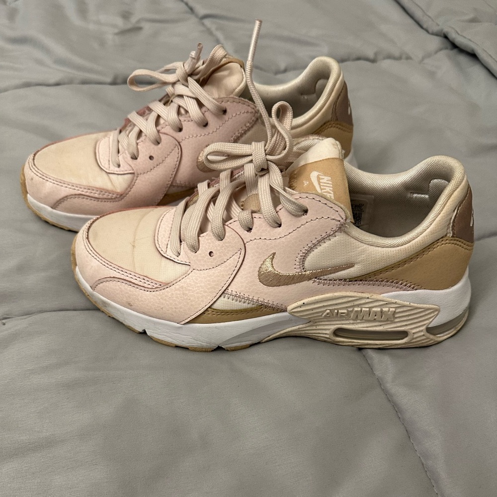 Nike Women's Sneakers - Pink and Tan